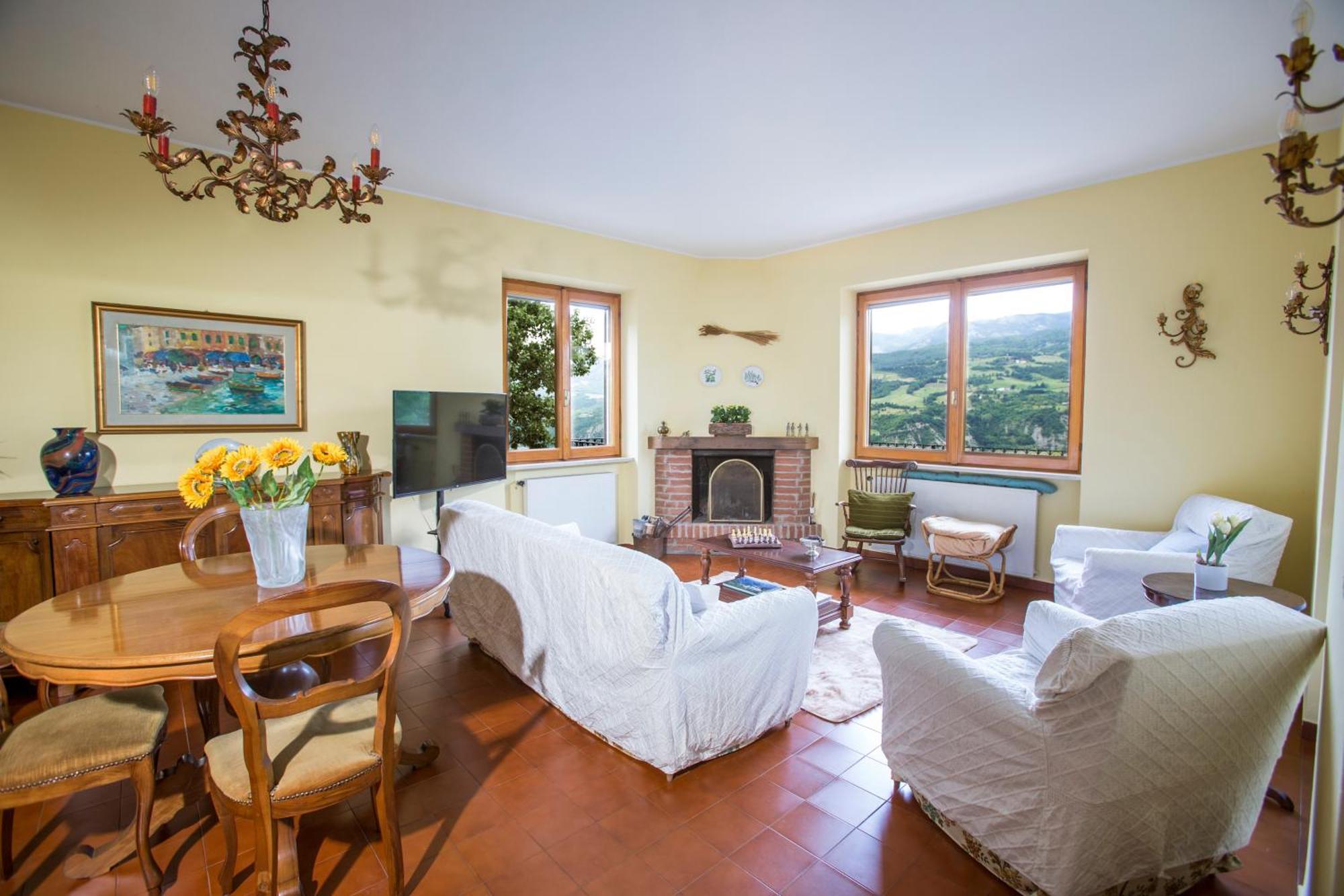 Вілла Casa Del Bosco - Vista Mozzafiato & Parco 4 Ettari Боббіо Екстер'єр фото